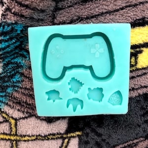 Molde de silicona para agitador de mando de videojuego, moldes de resina epoxi, llaveros de resina, molde para llavero con agitador, molde de resina para videojuego, moldes
