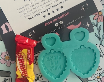 Social Justice Earring Resin Mold: Epoxy Resin Silicone Molds