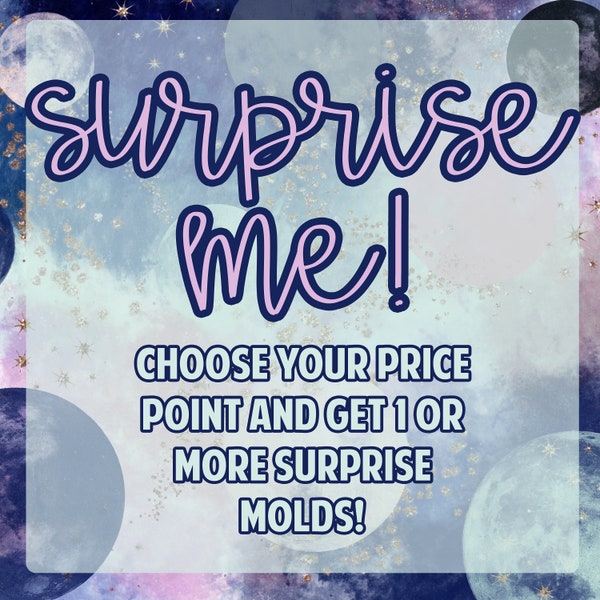 SURPRISE ME! Mystery Silicone Mold For Epoxy Resin Crafting  Resin Molds Supplies Kawaii Resin Crafting Casting Gifts