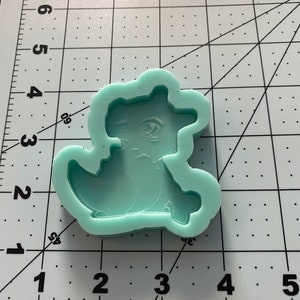 Cubone Poke Friends Silicone Mold  For Epoxy Resin Keychain Flat Shiny  Resin Molds Supplies Kawaii Resin Crafting Casting Gifts