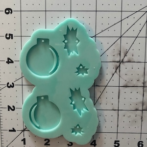 Bomb Earrings Silicone Mold, Epoxy Resin molds for earrings, Resin jewelry supplies, Cute earring molds for resin, Resin art supplies