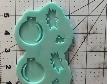 Bomb Earrings Silicone Mold: Epoxy Resin Jewelry Supplies