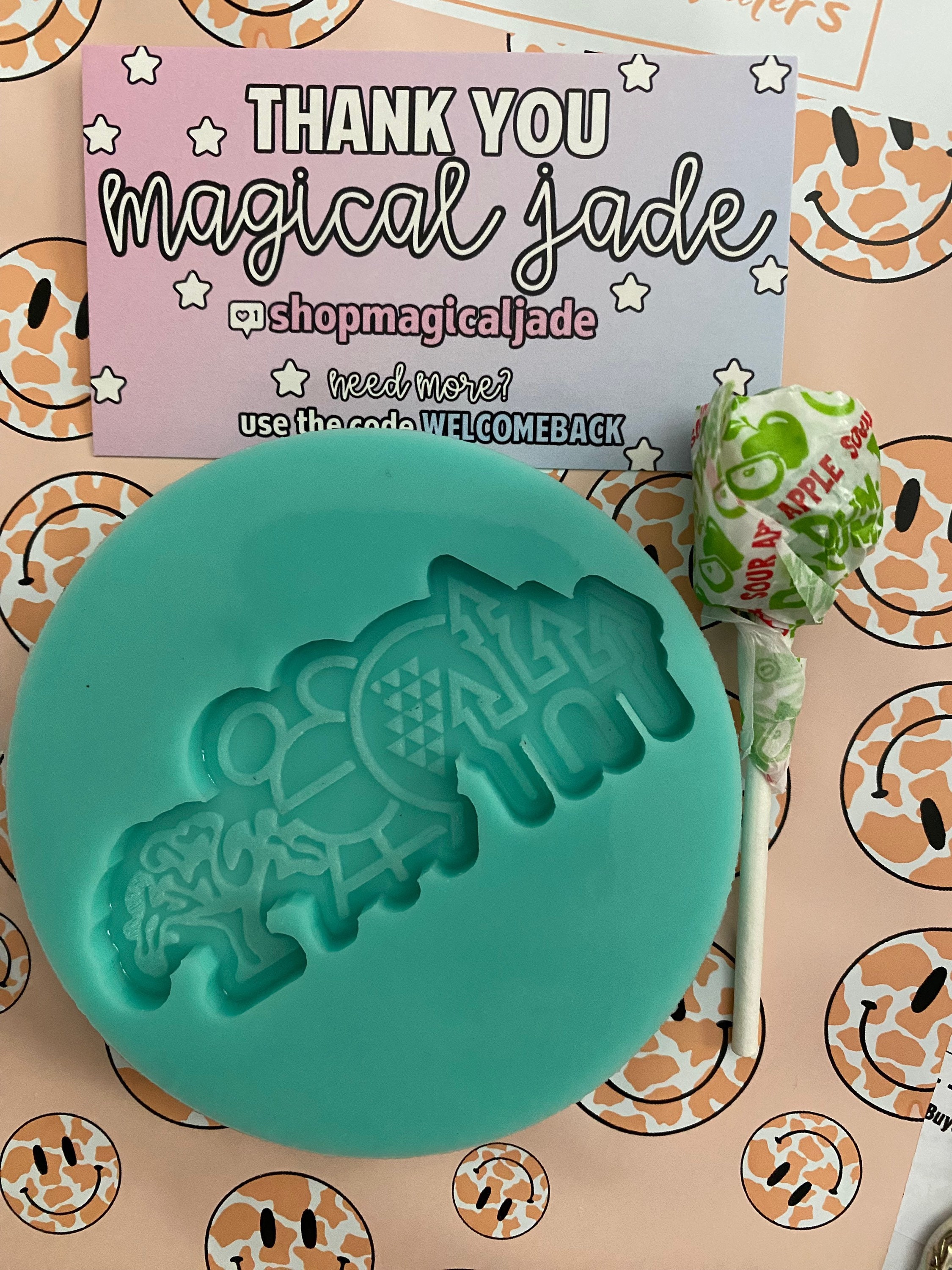 Super Shiny Cartoon Man Keychain Mold - Silicone Resin Mold For DIY Jewelry Making