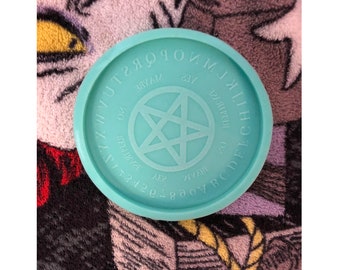 4&quot; Inch Round Ouija Board Pendulum Silicone Mold  For Epoxy Resin Crafting  Resin Molds Supplies Kawaii Resin Crafting Casting Gifts