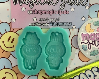LB Doll Earring Silicone Mold: Epoxy Resin Jewelry Casting
