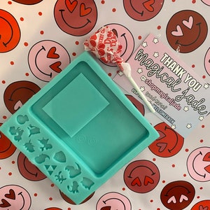 Card Size Game Shake Resin Mold, Silicone Molds for Epoxy Resin, Keychain Resin Molds, Video Game Resin Mold, Cute Keychain Resin Mold
