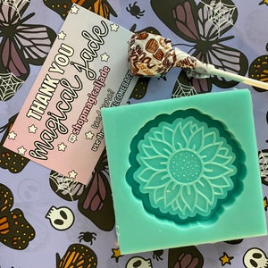Sunflower Shaker Resin Mold, Silicone Mold for Epoxy Resin, Floral Resin Mold, Cute Shaker Resin Molds, Molds for Resin Keychain Shakers