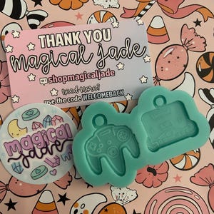 Nostalgische Spiel Ohrringe Silikonform: Epoxidharz-Schmuckstück