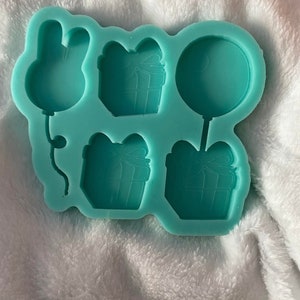 AC Balloons & Gifts Palette Silicone Mold  For Epoxy Resin Keychains  Resin Molds Supplies Kawaii Resin Crafting Casting Gifts
