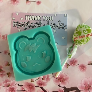 AC Squirrel Silicone Mold, Epoxy resin molds ACNH character mold, Cute animal silicone mold, Resin shaker charm molds