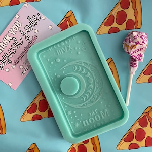 Moule en silicone pour tarot lune, Moules en résine époxy, Moule porte-sphère en résine, Support en cristal de résine, Moules de décoration d&#39;intérieur en résine époxy, Moule en résine de tarot