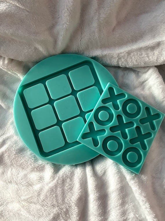 STAMPI IN RESINA, Stampo in silicone per giochi Tic Tac Toe da 5, Stampi in  resina