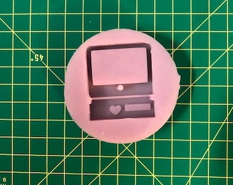Retro Computer Shaker Silikonform, Epoxidharz Handwerk