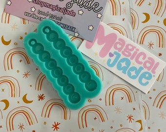 Moon Phases Dangle Earring Silicone Resin Mold: Epoxy Resin Jewelry Supplies Molds, Witch Crafting