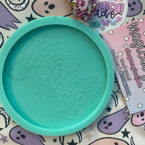 DND-underläggsform i silikon: 10 cm epoxiharts D&D-tärningsdesign