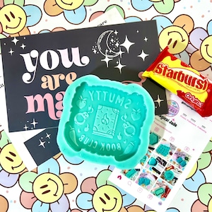 Smut Book Club Resin Mold, Silicone Molds for Epoxy Resin, Resin Phone Grip Keychain Molds, Book Lover Resin Mold, Resin Craft Supplies