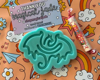 Dragon Bookmark Silicone Resin Mold: Epoxy Resin Crafting Supplies