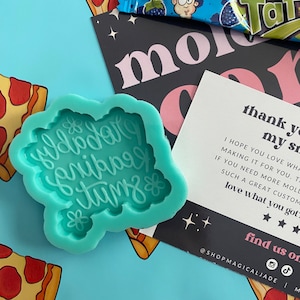 Probably Reading Smut Silicone Mold, Epoxy Resin Molds, Resin Keychain Molds, Resin Badge Reel Phone Grip Mold, Bookish Resin Mold, Cute