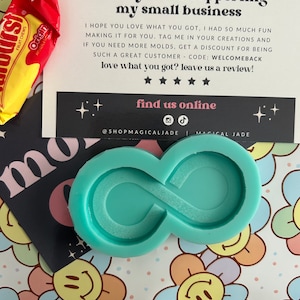 Infinity Symbol Resin Mold, Silicone Mold for Epoxy Resin, Keychain Resin Molds, Badge Reel Resin Molds, Autism Neurodivergent Resin Mold