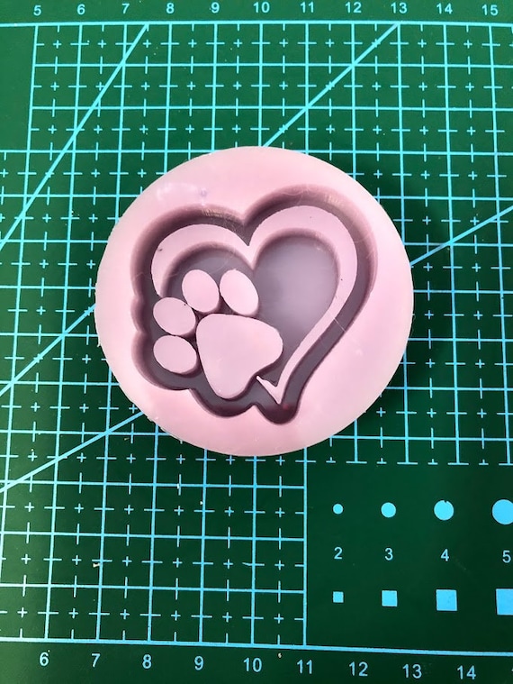 Paw Print Shaker Mold Paw Print Shaker Mold