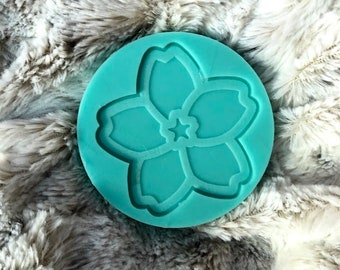 Sakura Silicone Mold, Flat Cherry Blossom Flower, Epoxy Resin Keychain Molds