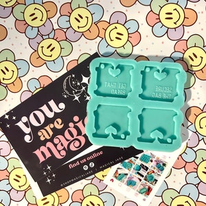 Bread Tag Earrings Resin Mold, Silicone Molds for Epoxy Resin, Resin Keychain Mold, Resin Jewelry Molds, Cute Resin Molds, Unique Resin Mold