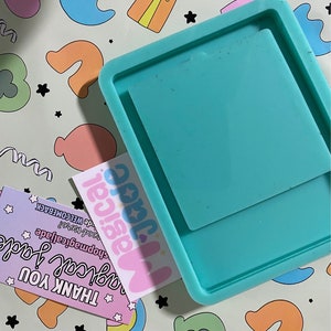 Molde de resina para bloco de notas pegajoso, molde de silicone para resina epóxi, molde de resina epóxi, moldes para resina, presentes para professores de resina, molde de decoração para casa de mesa de resina