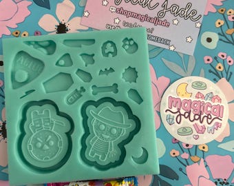 Freddy & Jason Resin Mold, Horror Shaker Silicone Mold