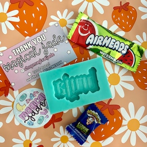Bruja Resin Mold, Silicone Molds for Epoxy Resin, Resin Craft Supplies, Resin Casting, Cute Resin Charms, Resin Witch Word Mold, Letter Mold