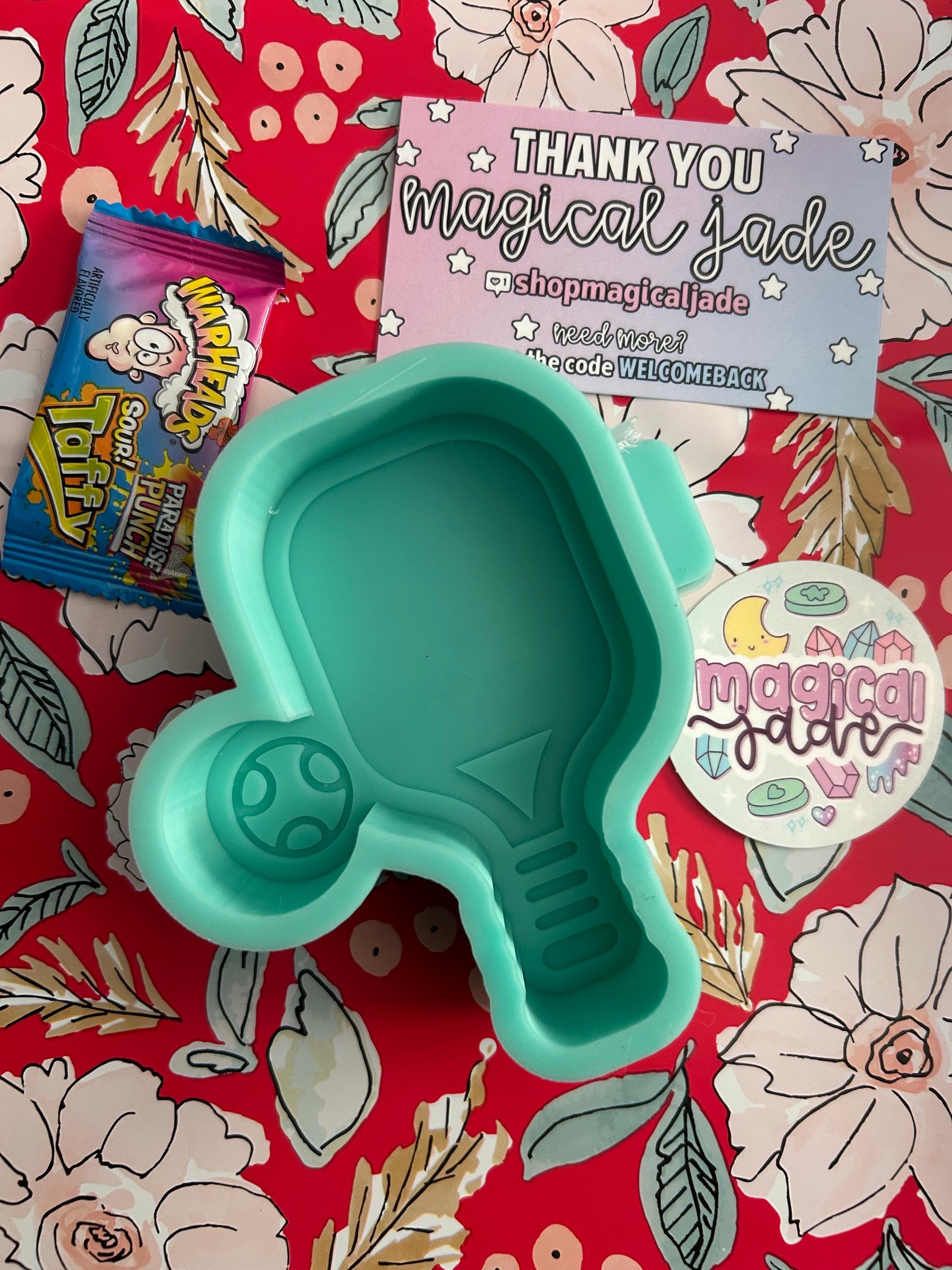 Molds アシモクラフト　asiパレ　38パレ Pickleball Paddle Silicone Mold: Aroma Bead Freshies, Trendy