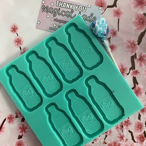 Soda Bottle Shaker Resin Mold, Silicone Mold for Epoxy Resin, Shaker Molds, Shaker Keychain Mold, Cute Resin Molds, Kawaii Resin Craft Cast