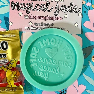 Get Home Safe Keychain Silicone Mold, Epoxy Resin Molds, Molds for Resin Charms, Resin Keychain Mold, Resin Quote Mold, Resin Gift Mold
