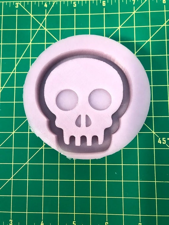 Moule En Silicone Tête De Mort - Pour Résine, Chocolat, Glaçons - Qualité Alimentaire, Allant Au Lave-Vaisselle - Décoration Halloween