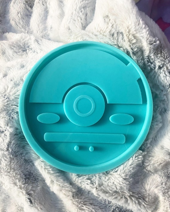 Pokeball Rolling Tray Silicone Mold, Epoxy Resin Molds, Rolling Tray Mold  for Epoxy Resin, Silicone Rolling Tray, Cannabis Home Decor 