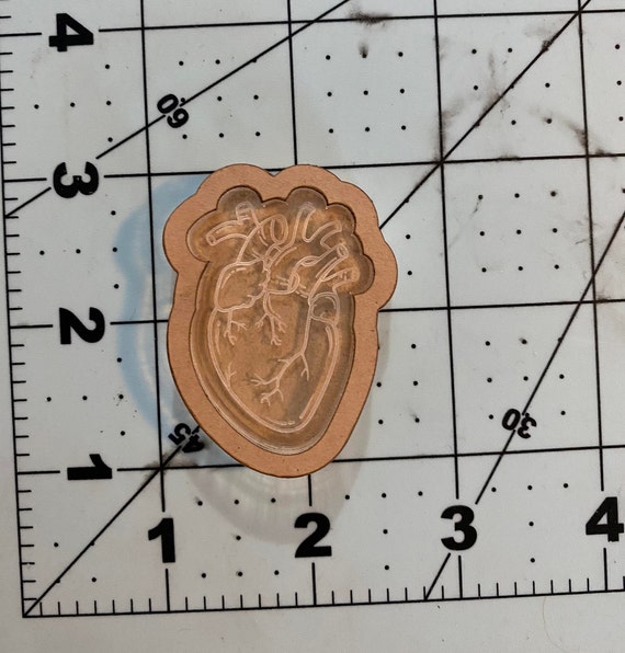 Anatomical Heart Shaker Silicone Mold Epoxy Resin Molds Keychain Badge Reel  Resin Molds Nurse Craft Supplies Halloween Doctor Cute Molds 