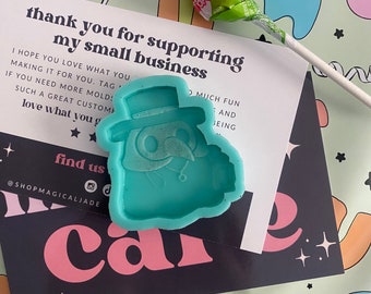 Chibi Plague Doctor Silicone Mold: Epoxy Resin, Keychain, Phone Grip