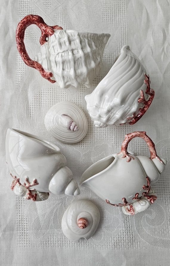 Ensemble Crème Et Sucre Vintage Fitz And Floyd Calypso - Céramique Japonaise, Neuf Sous Emballage