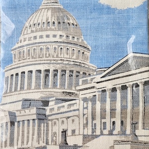 US Capitol Washington, DC, New in Orig. Sealed Packages, Vintage Linen Tea Kitchen Towel USA by Kay Dee or Bestex. 3 Available Each