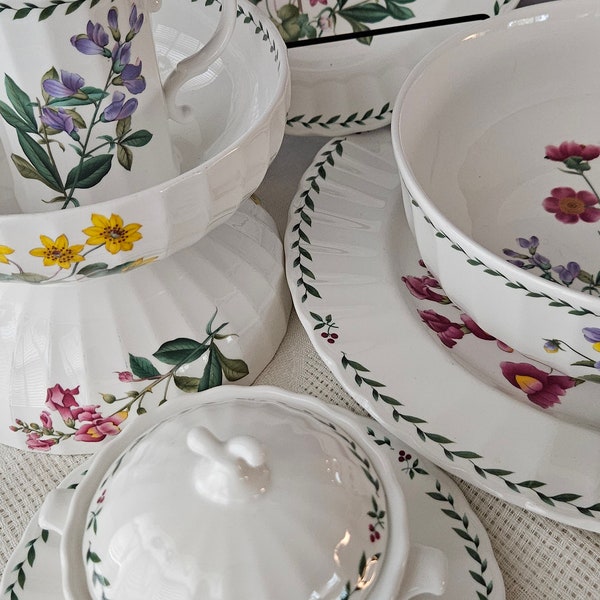 Let's Get Together!  Mikasa MAXIMA, Summer Symphony.  DREAMY Floral Pattern.  Super Strong Fine China.  Freezer to Oven. Made in JAPAN.