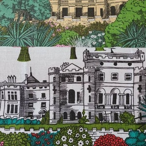 Never Too Soon x Spring, STUNNING New Vintage Pat Albeck for The National Trust Linen Kitchen Tea Towels: CULZEAN CASTLE