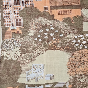 Always Spring, STUNNING New Vintage Pat Albeck for National Trust Linen Kitchen Tea Towels, Made in Ireland:  CHARTWELL