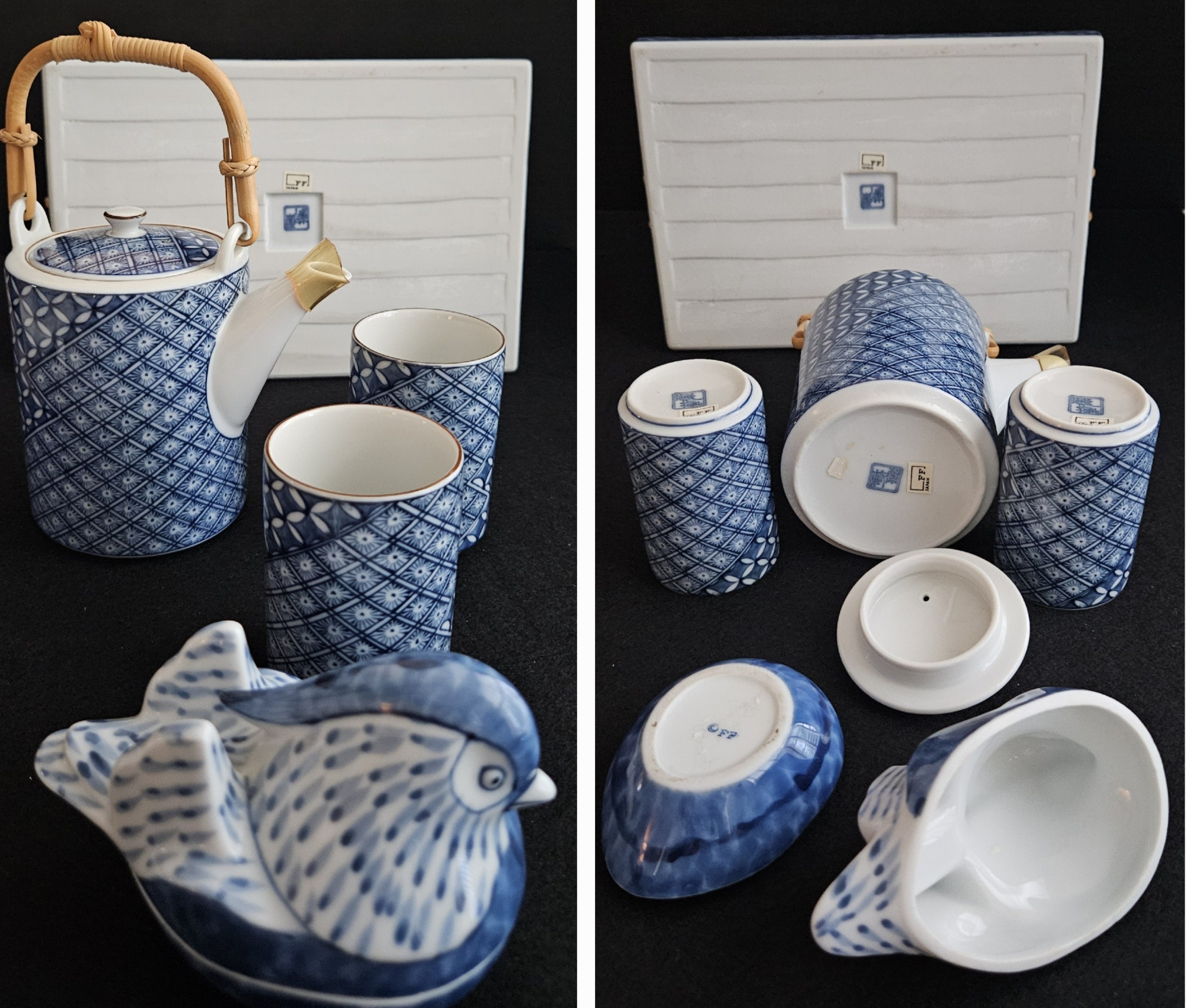 CLOISENNE. 5-pc. Set of Vintage Sophisticated Fitz and Floyd CLOISENNE. 5-pc. Set of Vintage Sophisticated Fitz and Floyd