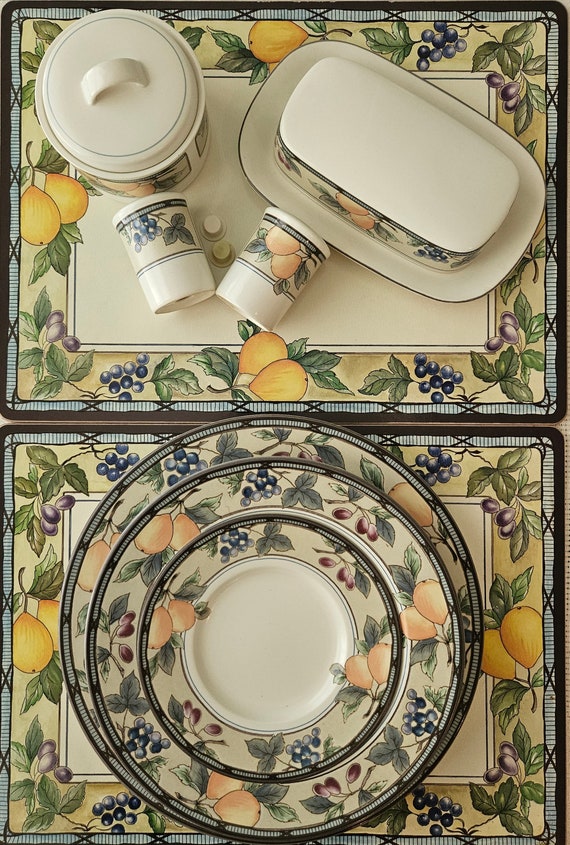 GRATEFUL. VTG Mikasa INTAGLIO Garden Harvest Dinnerware. Dinner