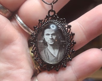 Sam Winchester, Sam, Supernatural, monster slayer,  Jared Padalecki, Moose, Sammy, Sam Necklace, Supernatural Necklace, handmade jewelry