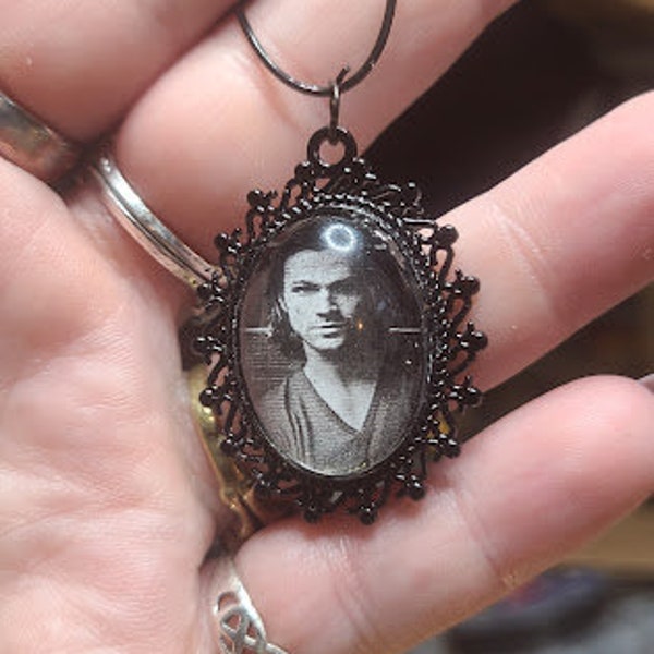 Sam Winchester, Sam, Supernatural, monster slayer,  Jared Padalecki, Moose, Sammy, Sam Necklace, Supernatural Necklace, handmade jewelry