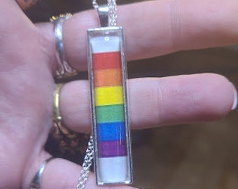 Rainbow Necklace, Gay, Celebrate, Pride Jewelry, equality, Pride Month, June, Rainbow, gift, Gay Pride, Pride Necklace, handmade jewelry