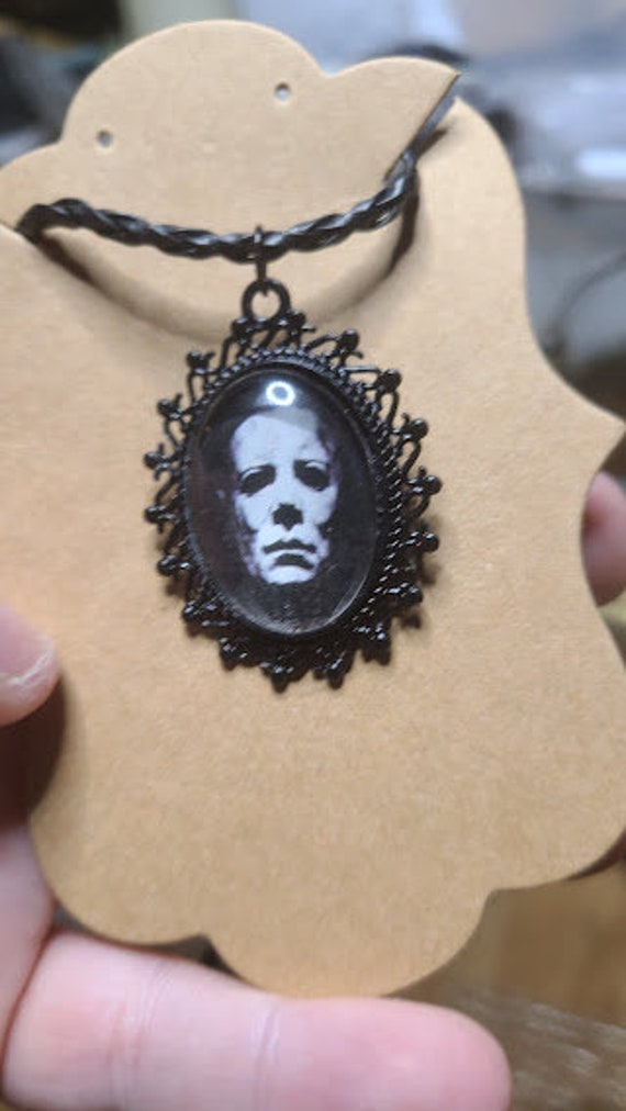 Michael Myers, Halloween, Mike Myers, handmade jewelry, gothic, murder,  killer, true crime, podcast, monster, murderer, gift, dark, morbid