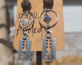Razor Blade Earrings EMO Earrings Gothic Jewelry Women Punk