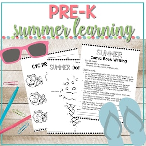 Pre-K Summer Review/Kindergarten Prep Summer Learning Packet