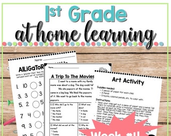 1st Grade At Home Learning Activities Week #4